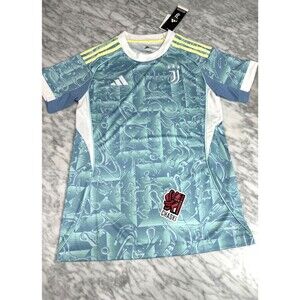 Adidas Juventus Italia Away soccer Jersey Ash Blue JN5212 Womens Small NEW